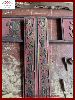 Câu đối thờ chữ Phạm mô y cựu- Chế độ trùng tân